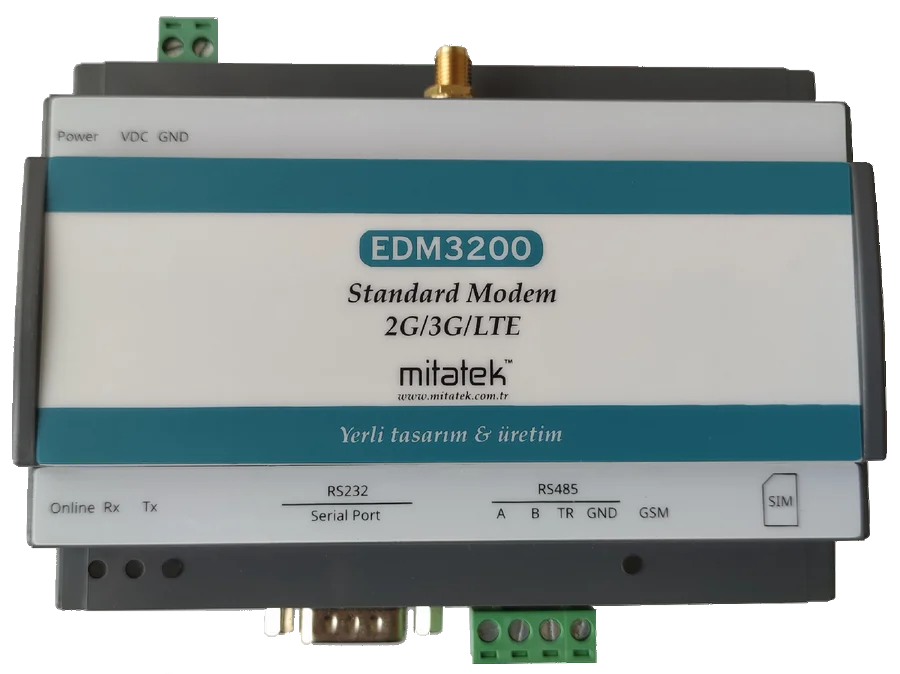EDM3200 2G/3G/LTE RS232/RS485 GSM MODEM SIM KARTLI